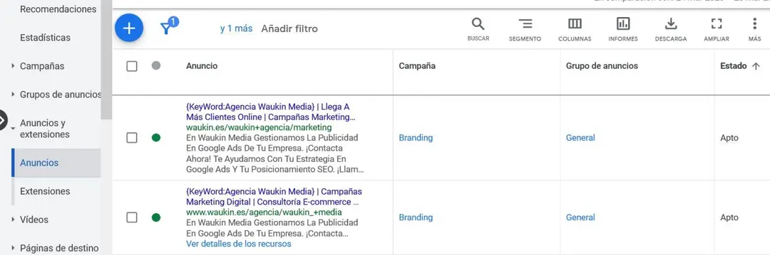 Cómo corregir anuncios rechazados en Google Ads